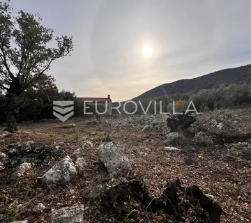 Istra, Labin - građevinsko zemljište na top lokaciji s pogledom na more, 1017 m2 - Skitača, Raša
