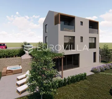 Šibenik okolica - zemljište s pravomoćnom građevinskom dozvolom - Zaton, Šibenik