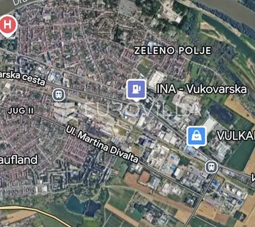 Osijek, Zeleno polje, na prodaju građevinsko zemljište površine 2250 m² - Donji grad