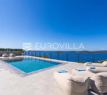 Dubrovnik okolica, prekrasna kamena kuća s bazenom i pogledom - cover
