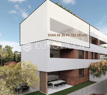 Zadar, Borik.  luksuzan stan na drugom katu, 103,29 m², S5 - cover