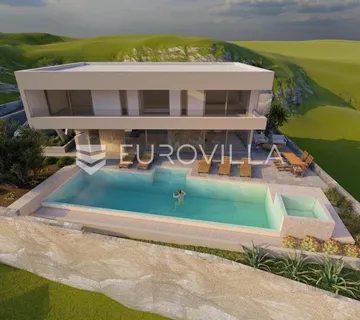 Vinišće, uvala Ljubljeva, dizajnerska vila s pogledom na more površine 266 m² - cover