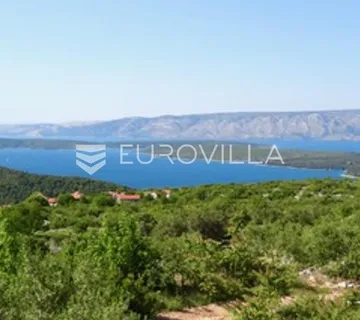Stari Grad, Selca, građevinsko zemljište, s prekrasnim pogledom na more - cover