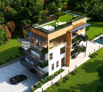 Zagreb, Gračani, NOVOGRADNJA luksuzan trosoban penthouse 137,46 m² s krovnom terasom