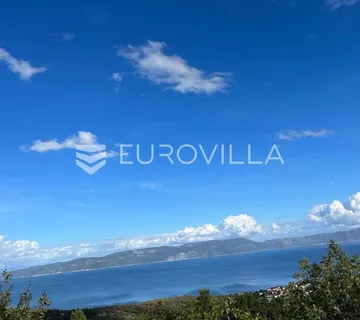 Istra, Labin, građevinsko zemljište sa pogledom na more NKP 926 m2