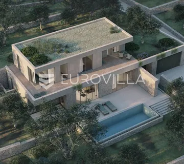 Otok Hvar, Jelsa, atraktivno građevinsko zemljište 3393,60 m² s idejnim projektom za tri ville - cover