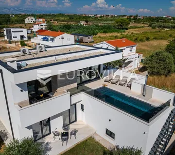 Zadar, Vrsi, predivna samostojeća novoizgrađena vila/kuća s bazenom - cover