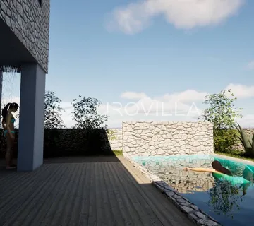 Vrsi, zemljište s projektom na mirnoj lokaciji