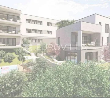 Opatija, Pobri, građevinsko zemljište površine 1365 m² s idejnim projektom - cover