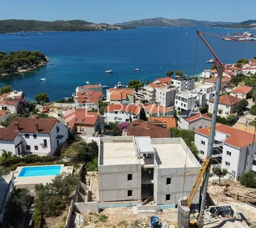 Trogir, Čiovo, dvosoban stan s pogledom na more - Okrug Gornji, Okrug