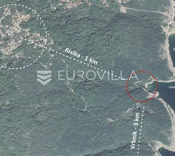 Krk, uvala Melska, građevinsko zemljište površine 75.700 m2 s idejnim projektom - cover