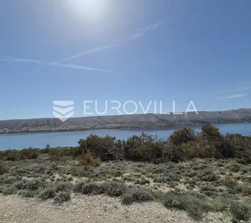 Pag, građevinsko zemljište s panoramskim pogledom na more, T2 zona, 5750 m²