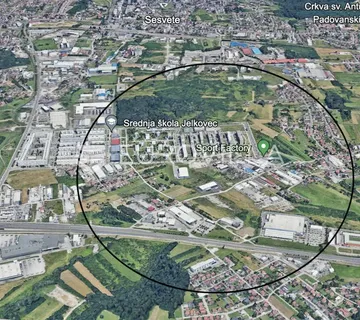 Zagreb, Sesvete, 7567 m2, atraktivno građevinsko zemljište u poslovnoj zoni Jelkovec - Sesvete, Zagreb