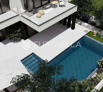 Zadar, Sukošan, moderna villa s bazenom i pogledom na more - cover