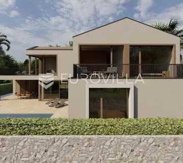 Istra, Vabriga, vila s pogledom na more i masline