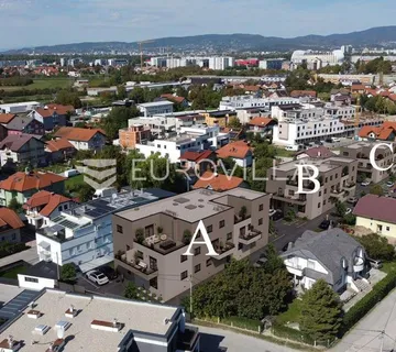 Zagreb, Sveta Klara, KLARA LIVING, dvosoban stan 51 m², VRT, NOVOGRADNJA