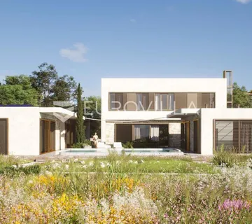 Istra, Kringa, novoizgrađena luksuzna vila u roh bau fazi s imanjem od 17.106 m2 - Radetići