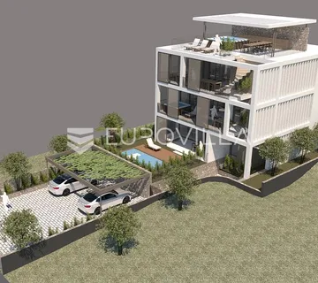 Primošten, NOVOGRADNJA, stan na prvom katu s pogledom na more, 93,75 m²
