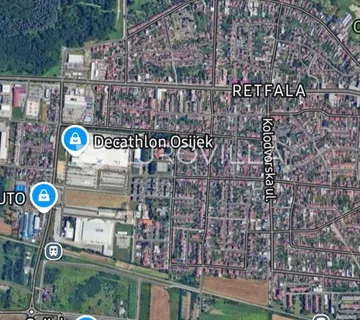 Osijek, Retfala, građevinsko zemljište, 998 m²