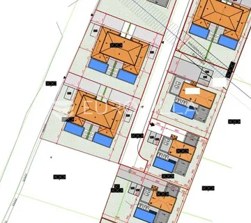Istra, Vodnjan, projekt građevinskog zemljišta za 8 villa - 8200m2, pogled Brijuni