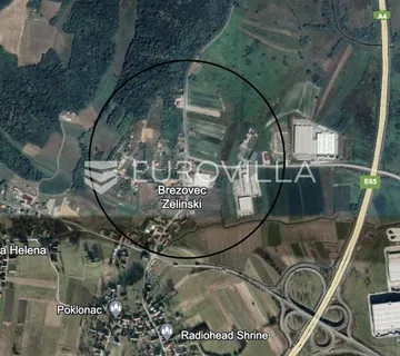 Zelina, Sveta Helena, građevinsko zemljište 1414 m², poslovna zona - Brezovec Zelinski, Sveti Ivan Zelina