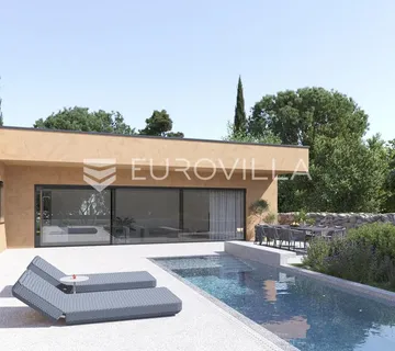Istra, Žminj, kvalitetna nova prizemna kuća na mirnoj lokaciji s bazenom 42 m², 145 m² - cover