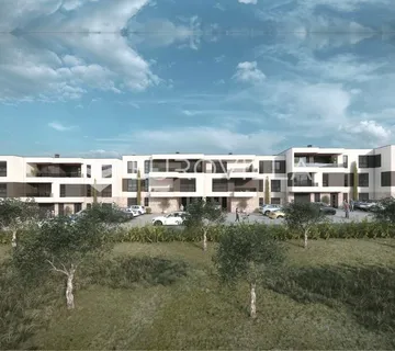 Pula, Kaštanjer, moderni trosobni stan u novogradnji, 1. kat, vrhunska lokacija