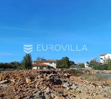 Malinska, Bogovići, građevinsko zemljište 630 m² za dvojnu kuću, pogled na more sa 1. kata