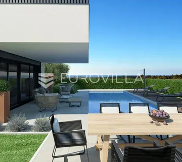 Istra, Poreč, moderna vila u izgradnji s pogledom na more - cover
