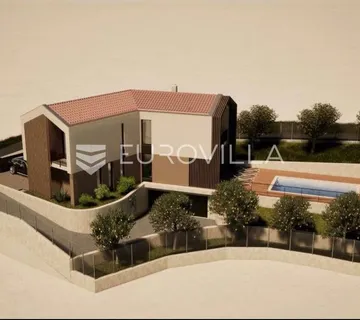 Istra, Hum, građevinsko zemljište sa projektom i građevinskom dozvolom - Hum, Buzet
