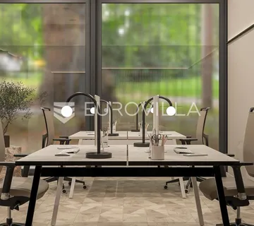 Zagreb, Radnička cesta, središte poslovne zone, poslovni prostor 120 m² u prizemlju poslovne zgrade