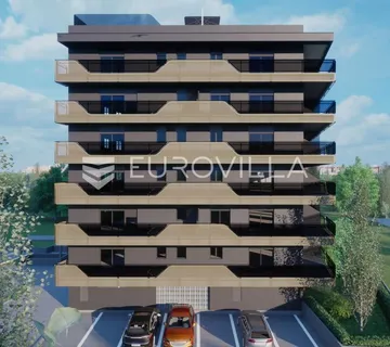 Zadar, Vruljica, moderan jednosoban stan s lođom, 250 m od mora, 6. kat, 45.9 m²