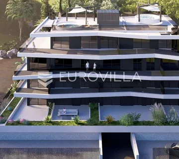 Primošten, luksuzan penthouse s garažom i pogledom na more, 145,78 m²
