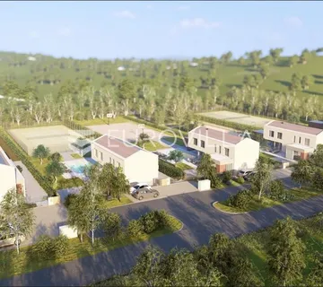 Istra, Labin - vrhunska moderna villa "E", grijani bazen 48 m2, 2642 m2 uređene okućnice