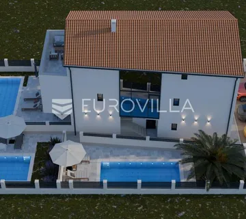 Pag, Mandre, trosoban stan 110 m² u novogradnji s bazenom u vrtu blizu mora - Mandre, Kolan
