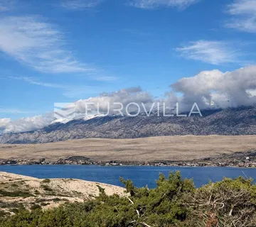 Pag, Kolan, građevinsko zemljište sa spektakularnim pogledom, 1.776 m²