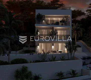 Čiovo, Okrug Gornji, luksuzan trosoban penthouse s krovnom terasom, prvi red do mora - Okrug Gornji, Okrug