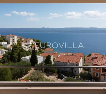 Omiška rivijera, dvosoban stan s balkonom i panoramskim pogledom na more, 75.95 m² - cover