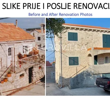 Brač, Sutivan, stara kamena kuća u centru mjesta, na 40 m od mora
