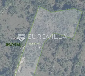 Rovinj, Poljoprivredna zemljišta sa upisanim objektom 30m2, sveukupne veličine 8020 m2 - cover
