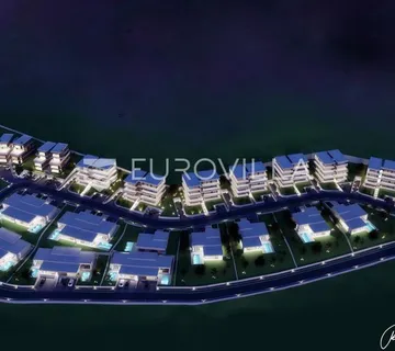 Karlobag, Cesarica, građevinsko zemljište s projektom, 628 m², S21 - Cesarica, Karlobag