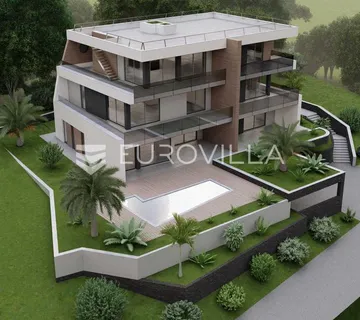 Rijeka, Kantrida, moderan penthouse 164,82 m², pogled na more