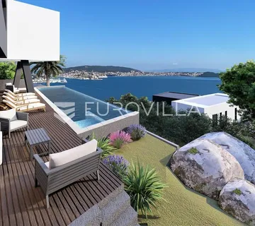 Trogir okolica, Moderna vila s bazenom i panoramskim pogledom - cover