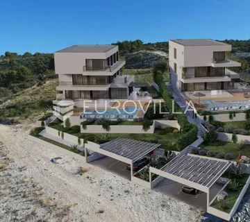 Rogoznica, građevinsko zemljište sa dozvolom i projektom za vilu - Oglavci, Rogoznica