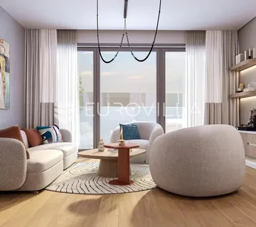 Rijeka, Kantrida, luksuzan trosoban stan NKP 118 m2, novogradnja