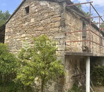 Istra, Zrenj, stara kamena kuća s građevinskim zemljištem 1190m2 - cover