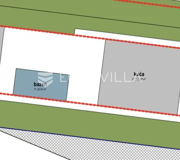 Istra, Medulin, građevinsko zemljište 800 m od mora - 1036 m2