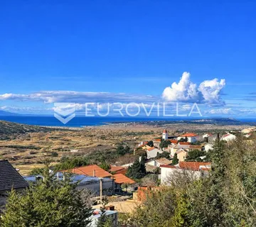 Pag, Kolan, građevinsko zemljište s panoramskim pogledom, 1597 m²