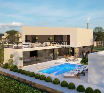 Zagreb okolica, Mičevec, nedovršena vila 400 m² s bazenom - cover