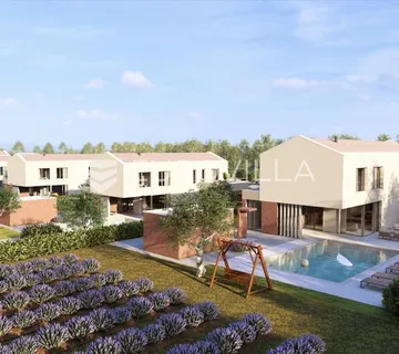 Istra, Labin - vrhunska moderna villa B, grijani bazen 48 m2, 2402 m2 uređene okućnice